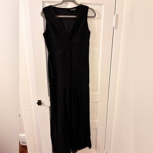Sugarlips Black Lace Maxi Dress